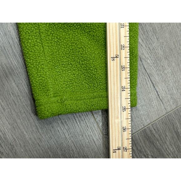 Vintage L.L.Bean Men's Green Fleece 1/4 Button Snap Pullover Sweater Size Large - Picture 12 of 12